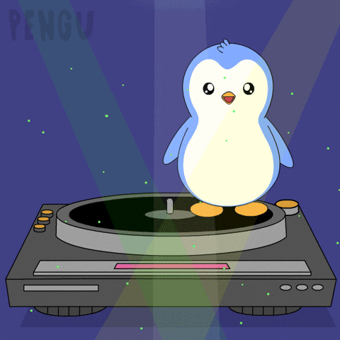 Record Player Spinning GIF by Pudgy Penguins