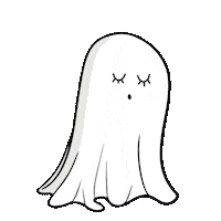 Tired Trick Or Treat Sticker by Halie Jost Illustration