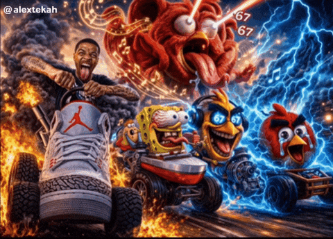 Driving Crazy Angry Birds GIF