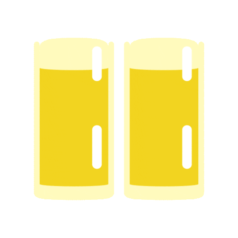 Beer Cheers Sticker by Romain Digue