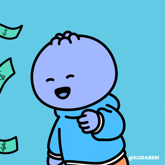 Pay Day Lol GIF by Kudaberi