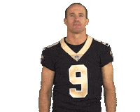 Drew Brees Football Sticker by New Orleans Saints