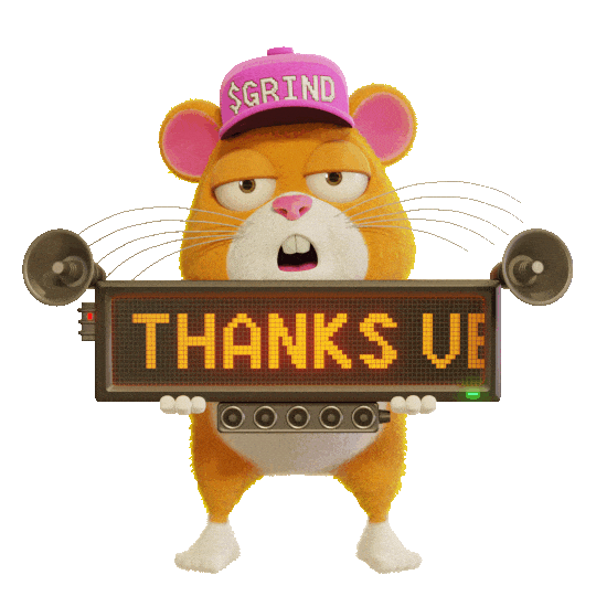 Cheers Thank You Sticker by Grind