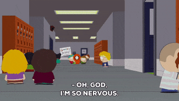 scared eric cartman GIF by South Park 