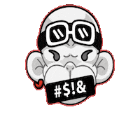 Shut Your Mouth Wtf Sticker by Zhot