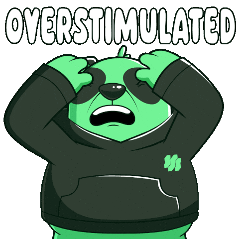 Stressed Too Much Sticker by SuperVerse