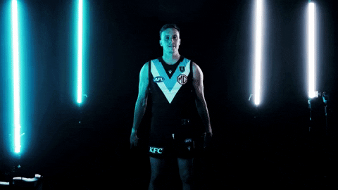 Aussie Rules Goal GIF by Port Adelaide FC