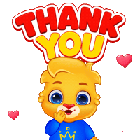 Thank You So Much Sticker by Lucas and Friends by RV AppStudios