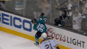 st. louis blues hug GIF by San Jose Sharks