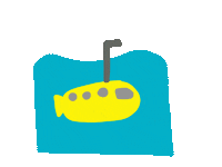 Submarino Sticker by H2O Aventuras