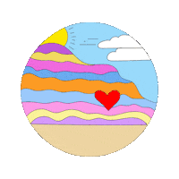 Salvation Mountain Love Sticker
