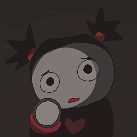 Look See GIF by official_pucca