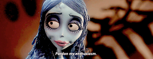 Tim Burton Pardon My Enthusiasm GIF