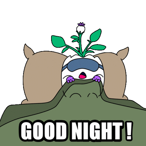 Tired Good Night Sticker by Magic Eden