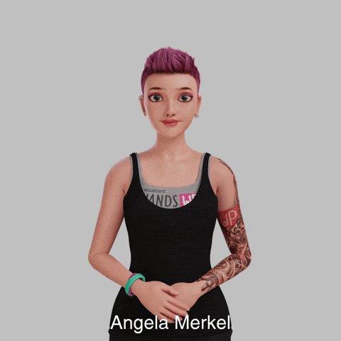 Angela Merkel Avatar GIF by Sign Time - SiMAX