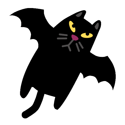 Cat Halloween Sticker by Iconka