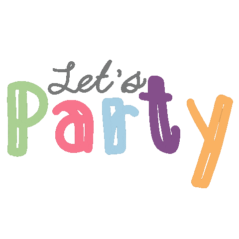 Party Text Sticker