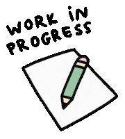 Work In Progress Art Sticker