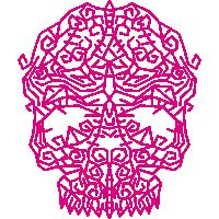 skull kamado Sticker