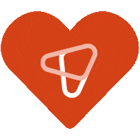 JustOnCompany heart red software engagement Sticker