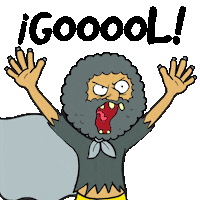 Excited Soccer Sticker