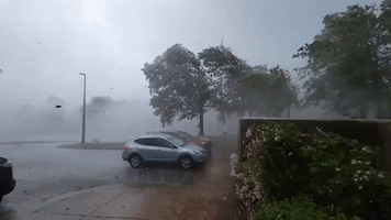 Strong Winds and Rain Batter Parts of Little Rock