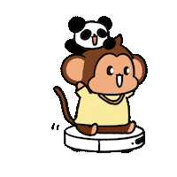 Enjoy Panda Sticker by Chimpers