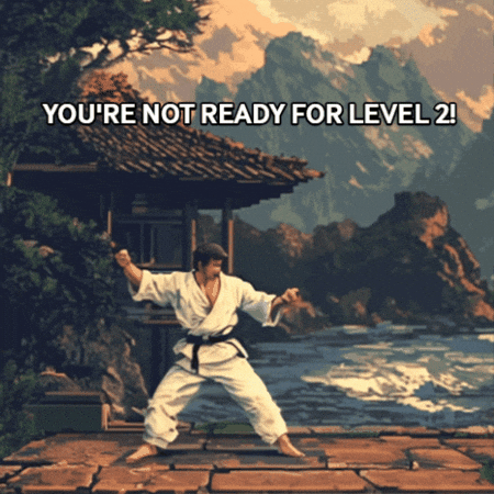 Video Game Karate GIF by Preneura