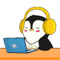 Jamming Volume Up Sticker by Pudgy Penguins