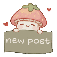strwberrae heart pink green new post Sticker