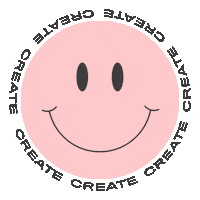 create_spain happy smile pink smiley Sticker