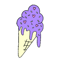 Icecream Melting Sticker by JessTales