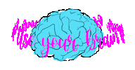 Think Use Your Brain Sticker