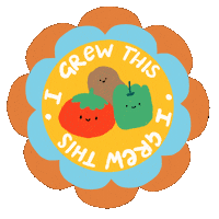 Garden Fruits Sticker by stopmotreats