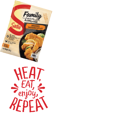 Heateatenjoyrepeat Sticker by Sadia SG
