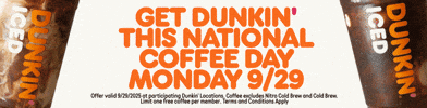 National Coffee Day GIF by Dunkin’