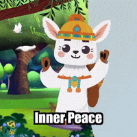 Inner Peace Meditation GIF by Llamaozi