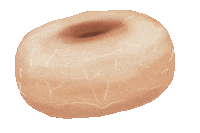 TheSaltyDonut donut doughnut glazed donut the salty Sticker
