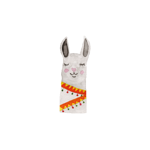 Pink Llama Sticker