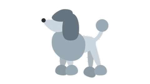 emojivid giphyupload animals emoji poodle Sticker