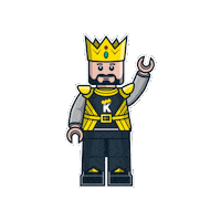 King Lego Sticker by Kingdom Brick Supply