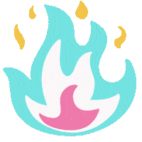 Light My Fire Burn Sticker by Halfsquare Designs