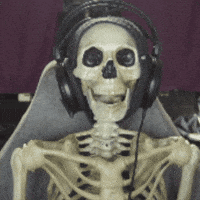 Skeleton Dying GIF