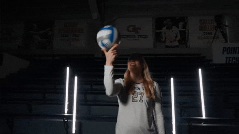 Georgia Tech Volleyball GIF by Georgia Tech Yellow Jackets