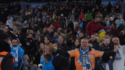 Happy Celebration GIF by Olympique de Marseille