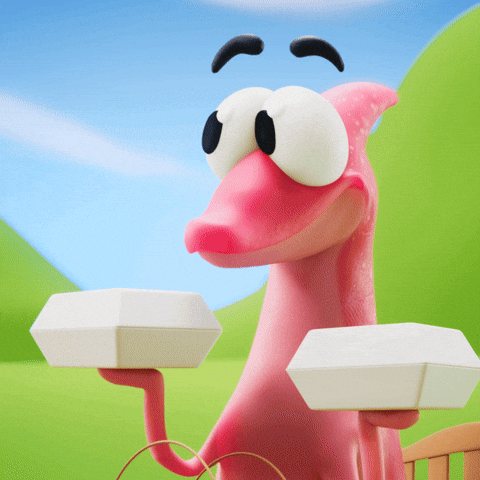 Take Out Fast Food GIF by Claynosaurz