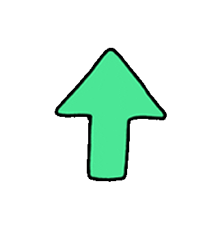 sapitamusic green like win arrow Sticker