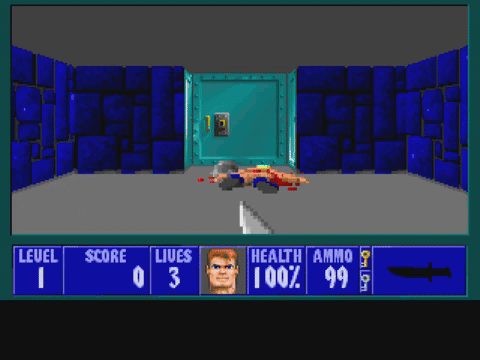 Switching weapons in Wolf3D