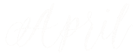 Calligraphy April Sticker