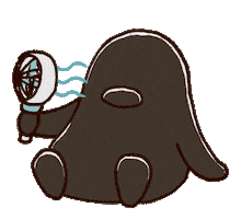 fanning heat wave Sticker by Melissa Goh